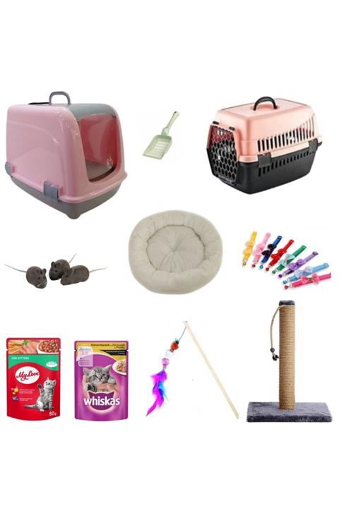 ASATEKNOLOJİ Kedi Başlangıç Seti 10 Parça - Pembe