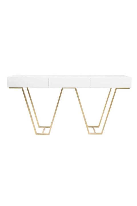 Hitit Dekorasyon Walter Beyaz Dresuar Konsol