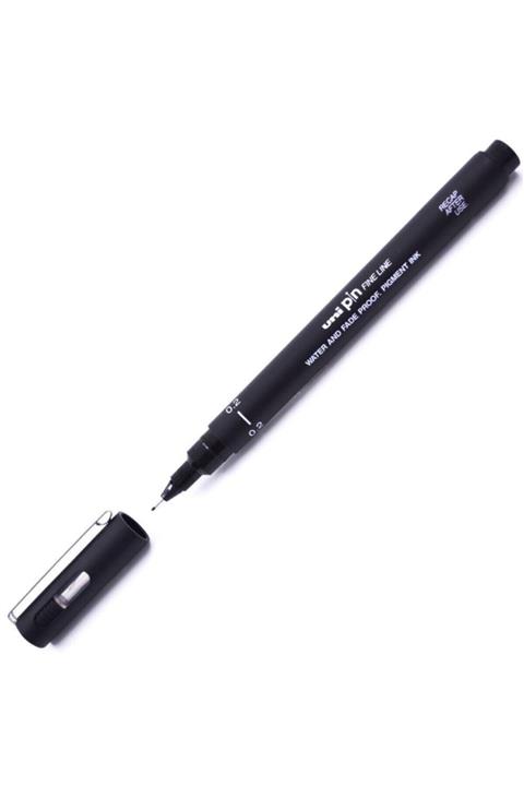 Uni -ball Pin Fine Line Teknik Çizim Kalemi 0.2 Mm Siyah