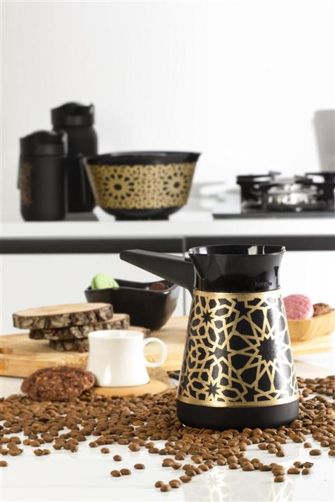 Herevin Cezvem Elektrikli Kahve Makinesi Altın Yıldız Deseni