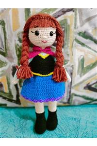 OYUNCAKPARK Frozen Anna Bebek Amigurumi Organik Oyuncak