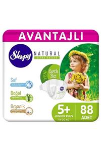 Sleepy Natural Avantajlı Bebek Bezi 5+ Numara Junior Plus 88 Adet