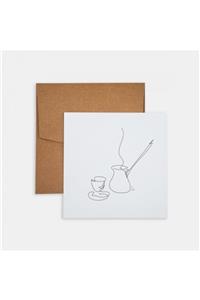 PK Design Mini Poster Line Drawings Turkish Coffee