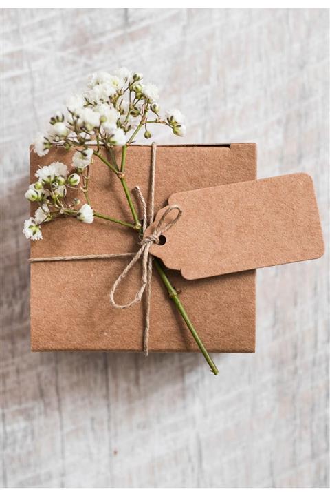 colortouch Kraft Etiket Hediye Paketi Etiketi 80 Adet 4 Farklı Model