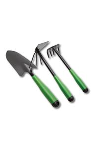 DEVREYON 3 Parça Bahçe Seti - Çapa Tırmık Kazma Set