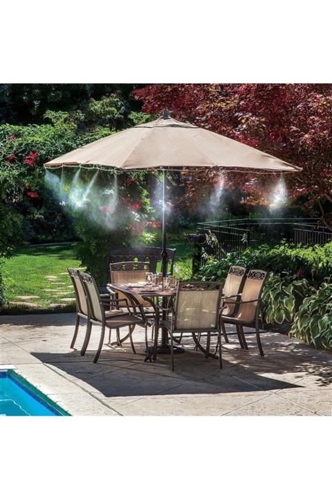 laqaydükkan34 Balkon Veranda Çardak Kamelya Sulama Serinletme ve Nemlendirme Sistemi 10 m