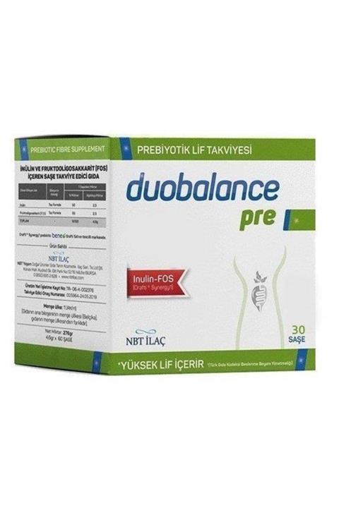 Nbt İlaç Nbt Life Duobalance Pre Prebiyotik Lif 30 Saşe