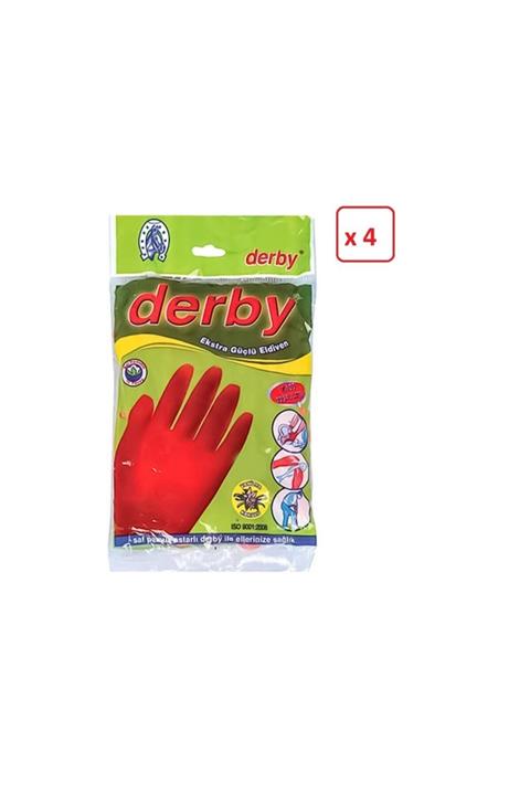 Derby Lastik Eldiven No: 8.5 * 4 Paket