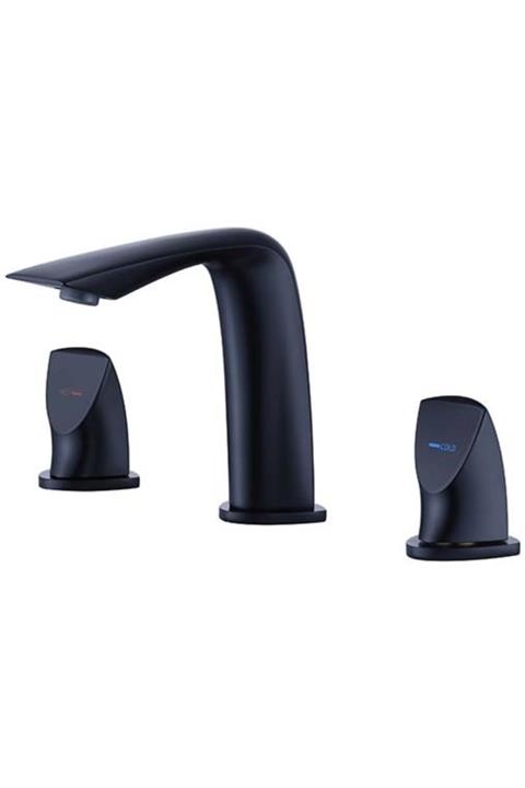 Newarc Lot 3 Delikli Lavabo Bataryası Siyah 921561b