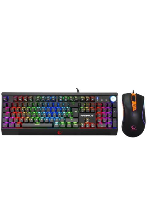 Rampage Kb-r103 Full Rgb Oyuncu Klavyesi Smx-r9 Usb Rgb Mouse