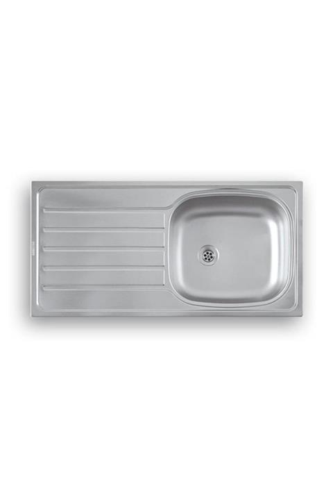 Artenova 86x43.5 Batarya Deliksiz Paslanmaz Çelik Evye