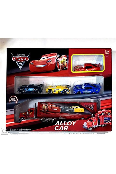 Hepsilazım 5 Araçlı Oyuncak Metal Arabalar Şimşek Mcqueen Jackson Storm Ramirez Cruze Mack Tır Cars Araba Set