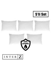 INTER Z 5'li Set Sıvı Geçirmez Yastık Koruyucu Alez Fermuarlı , 50x70 cm