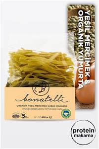 Bonatelli Organik Yeşil Mercimek Çubuk Makarna 400 gr