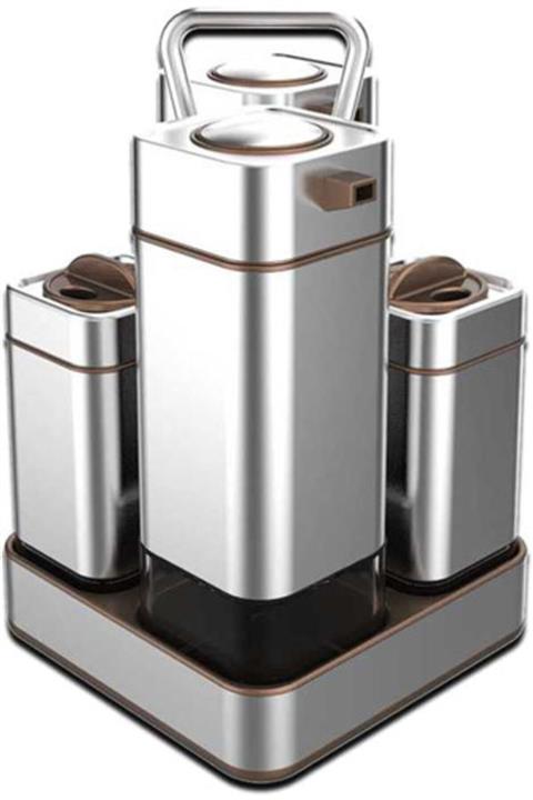 KORKMAZ A697-02 Stora Satin 4'lü Salata Sos Seti