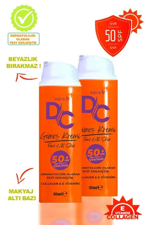 dc miracle Güneş Kremi 50ml 2'li Set