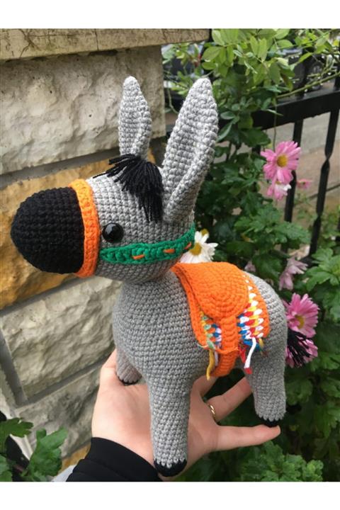 USTAHOBİEVİ Amigurumi Eşşek Organik Oyuncak