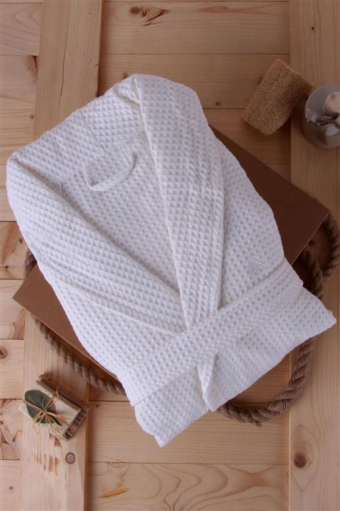 Baveno %100 Pamuk Şalyaka Oversize Pike Bornoz