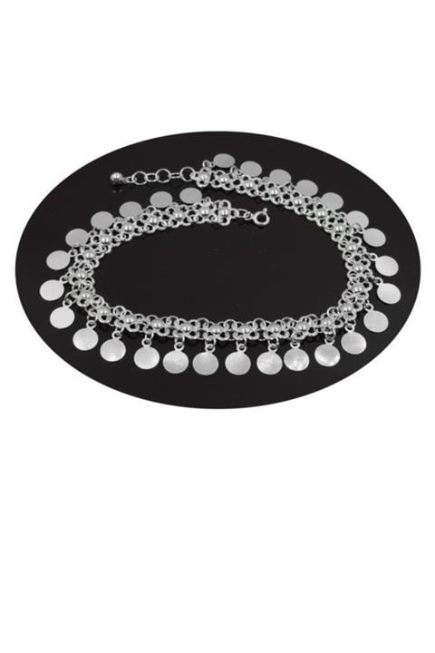 Aykat Halhal 925 Ayar Gümüş Pullu Mardin Halhal Modelleri Thl-24