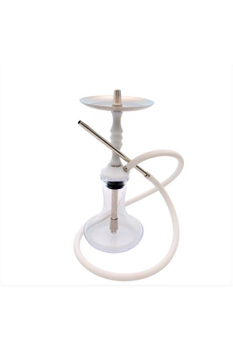 HUG Galaxy Mini Beyaz Nargile Takımı Yüksek Performans Çelik Nargile Takımı