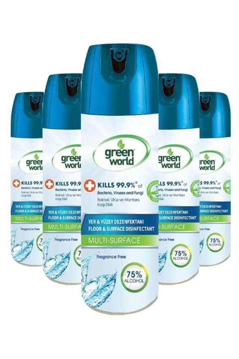 Green World Sprey Yüzey Dezenfektanı 400 Ml X5