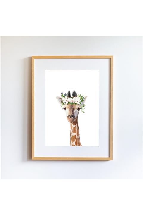 Little Forest Animals Çiçekli Gloria Çocuk Odası Tablo