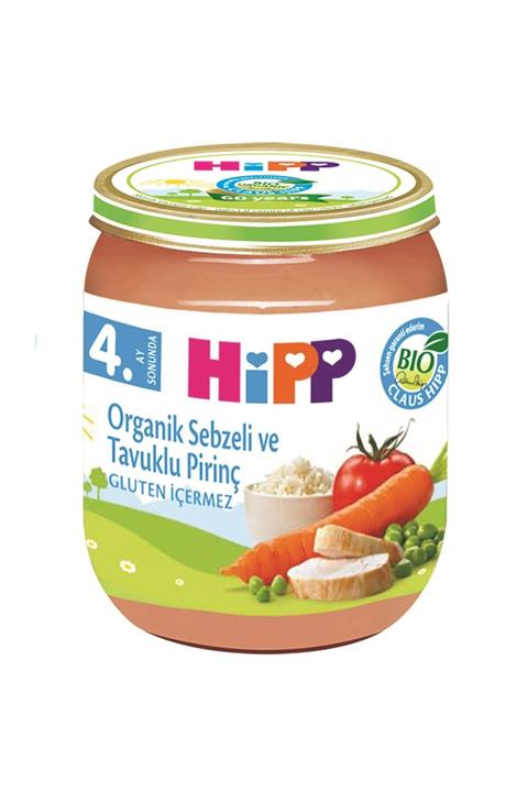 Hipp Kavanoz Maması Organik Sebzeli Ve Tavuklu Pirinç 125 Gr