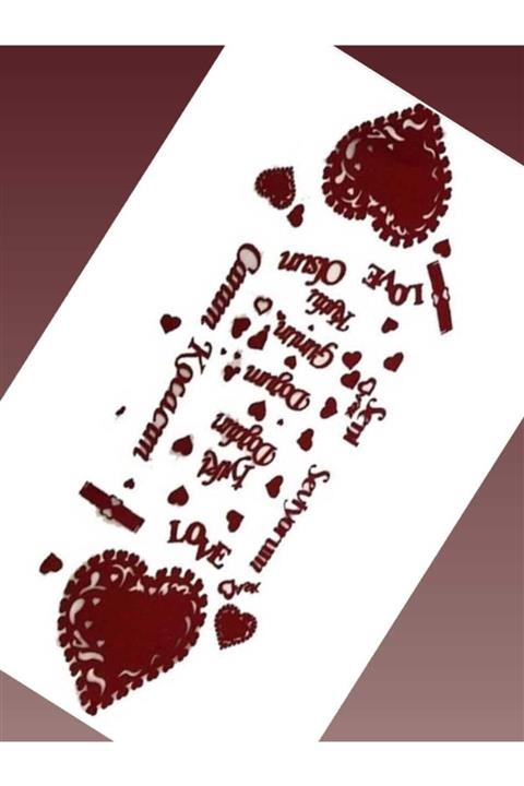 süsteam Keçe Sunum Seti Canım Kocacım