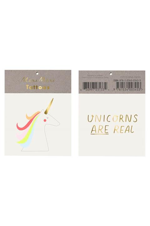 Meri Meri Unicorn Tattoos