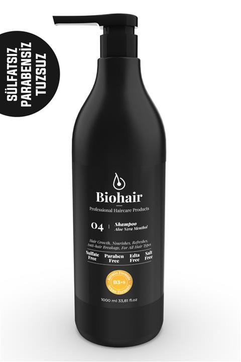 Biohair Aloe Vera Menthol Içerikli Ferahlatıcı Şampuan 1000ml No:04