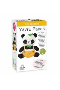 HELLO Dk Cotton Tığ Işi Amigurumi Kit Yavru Panda Tuva