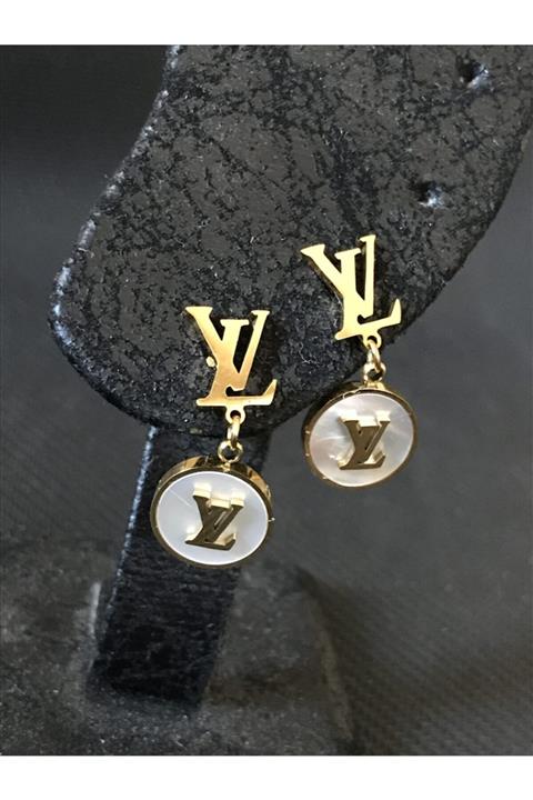 Opia JEWELRY Louis Vuitton Sedef Detaylı Küpe