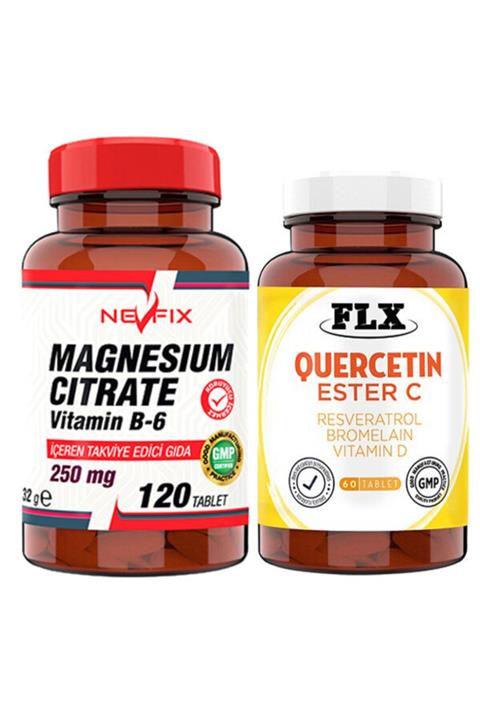 Nevfix Magnesıum Cıtrate 120 Tablet & Flx Ester C 60 Tablet