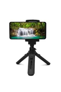 BLUPPLE Ms-72 Masa Üstü Telefon Tutucu Ayarlanabilir Uzayabilen Ahtapot Tripot Tripod Siyah 12 Cm Küçük