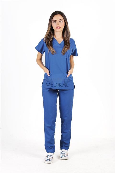 BAMBİNA TEKSTİL Kadın Sax Mavi Cerrahi Forma