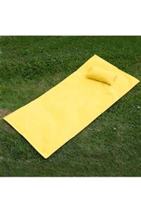 HOMİNG Mini Yastıklı Plaj Ve Piknik Örtüsü / Su Geçirmez Kumlanmaz Kumaş