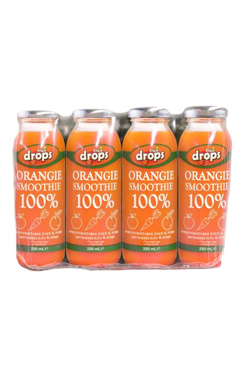 Fruit Drops 100% Orangie Smoothie, 12 Adet,250 ml