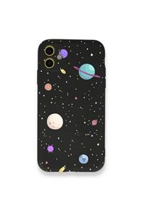 shoptocase Uyumlu iphone 11 Lens Korumalı Lansman Güneş Sistemi Desenli Telefon Kılıfı