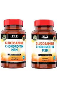 FLX Glucosamine Chondroitin Msm Collagen Vitamin D Glukozamin 60 Tablet X 2 Kutu