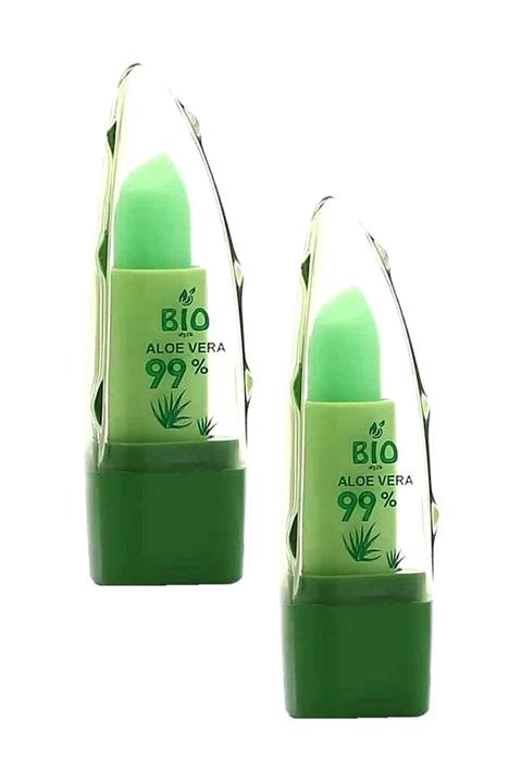 BİO ASİA Doğal Aloe Vera Lip Balm Renksiz + Kırmızı