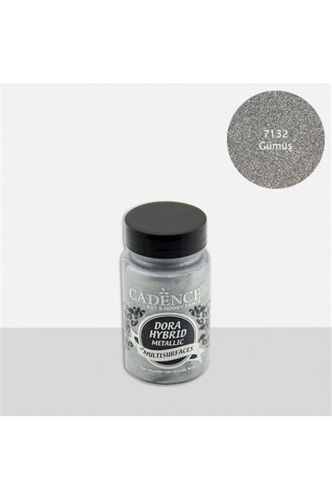 Cadence Dora Hibrit Metalik Multisurface Akrilik Boya 90 Ml 7132 Gümüş