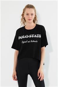 Polo State Kadın Baskılı Oversize T-shirt