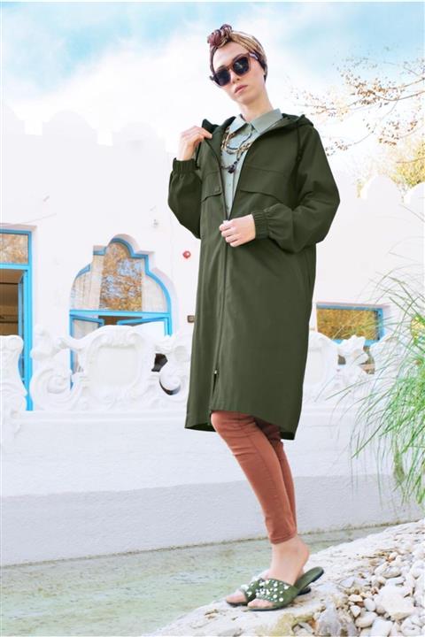 TRENDTESETTÜR Fermuarlı Trençkot 68107