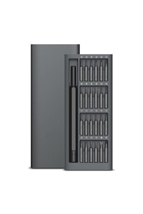 SARFEX 24 Parça Çelik Profesyonel Tornavida Seti Saklama Kutulu Telefon Saat Tamir Kiti