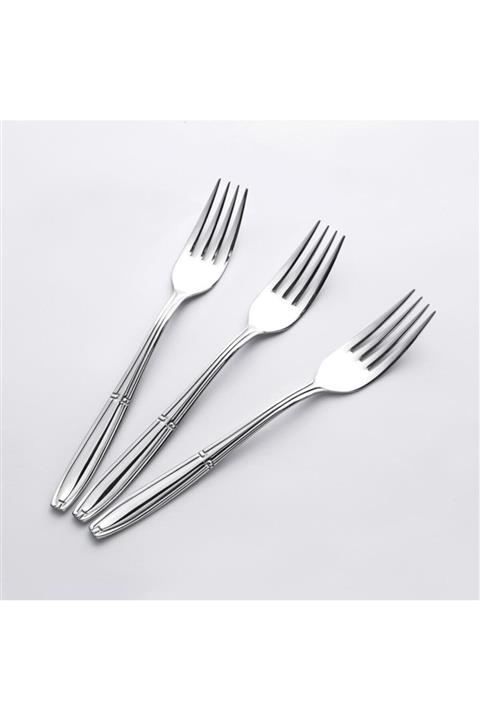Nehir Buket 12 Adet Sade Yemek Çatal 1 Düzine