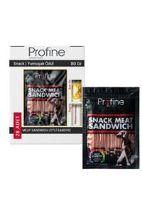 Profine Snack Meat Sandwich Yumuşak Köpek Ödül Maması 28x80 gr