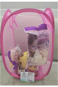 LEVA HAUSE Washday's Pop Up Hamper 54x30 Cm Oyuncak Filesi Pembe