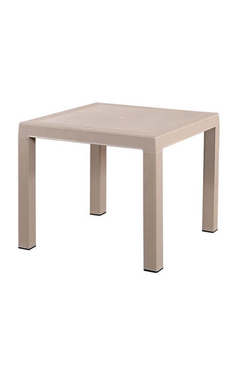 hesapli Rattan Plastik Masa 90 X 90 Cm 4 Renk