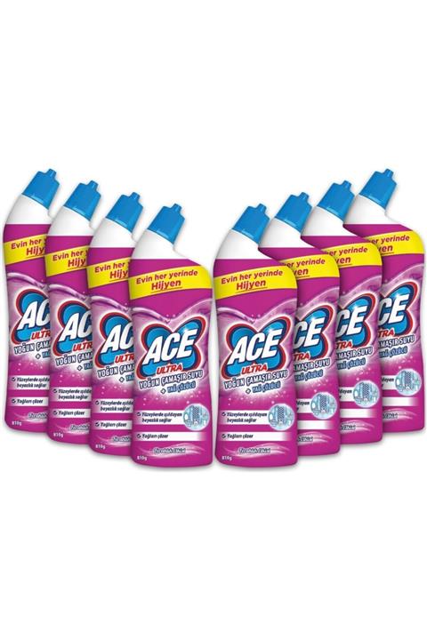 ACE Ultra Power Jel Kıvamlı Ferahlık Etkisi Çamaşır Suyu 810 gr 12 Adet