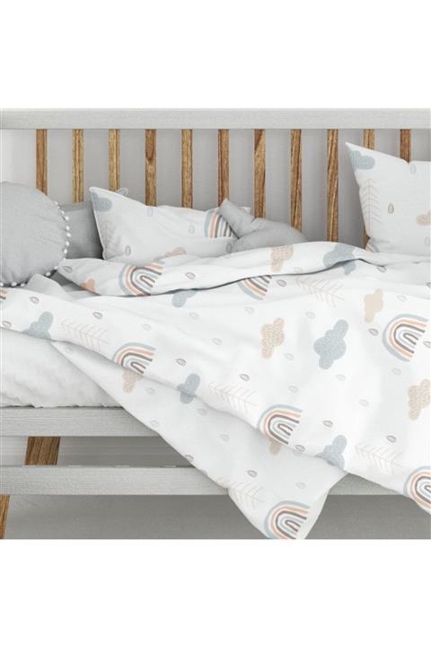 Wheeppo Gökkuşağı Çarşafsız Ranforce Nevresim Seti